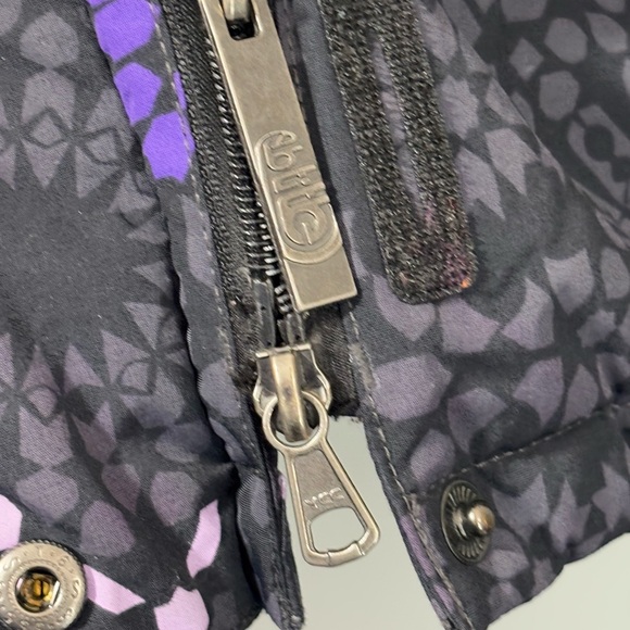 Vintage Rodeo Gold Series Womens Ski Snow Jacket Size Medium Uk 14/16 black/purp - Picture 5 of 12